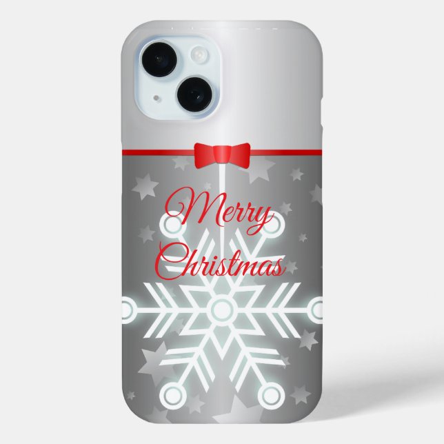 Funda De Case-Mate Para iPhone Funda para iPhone / iPad Fancy Silver & Bow (Reverso )