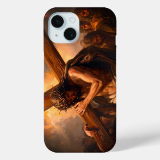 15 Funda para iPhone / iPad Jesús lleva la cruz