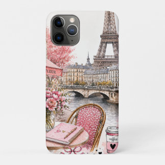 11 Pro Funda para iPhone / iPad Paris Acuarela Rosa