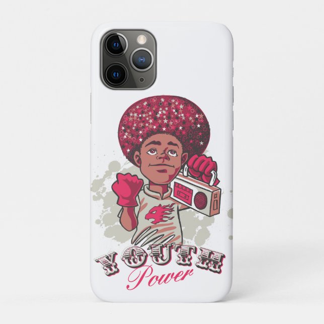 Funda De Case-Mate Para iPhone Funda para iPhone / iPad – YOUTH Power Afro & Boom (Reverso)