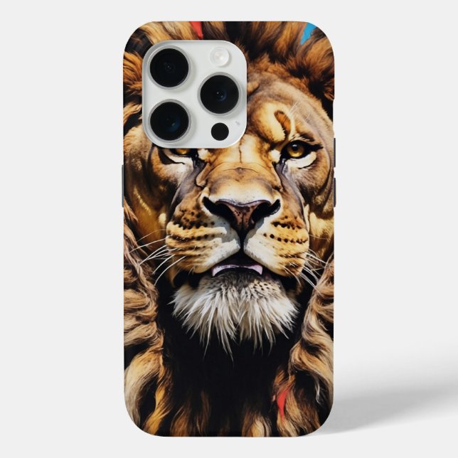 Funda De Case-Mate Para iPhone Funda para iPhone King’s Gaze Lion (Reverso )