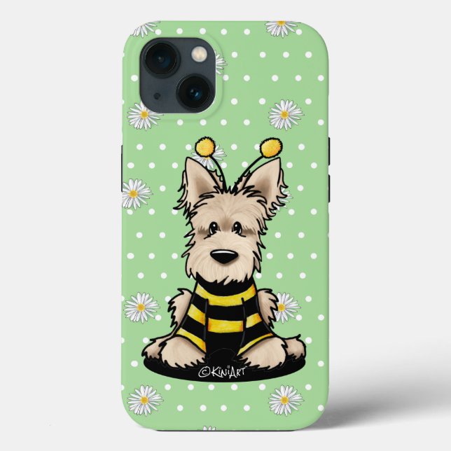 Funda De Case-Mate Para iPhone Funda para iPhone KiniArt Wheaten Scottish Bee (Reverso )