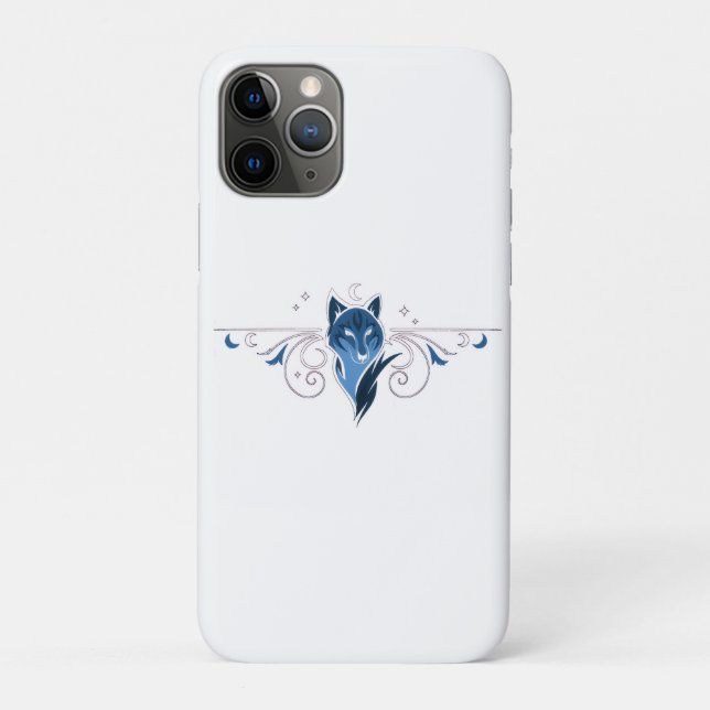 Funda De Case-Mate Para iPhone Funda para iPhone lobo azul (Reverso)