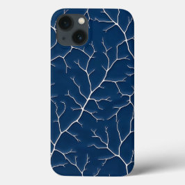 13 Funda para iPhone Minimal Indigo Branch