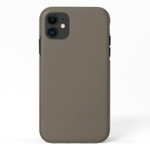 Funda para iPhone minimalista marrón protectora de