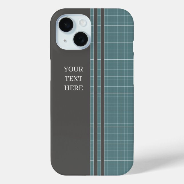 Funda De Case-Mate Para iPhone Funda para iPhone Modern Blueprint Grid IPC01 (Reverso )