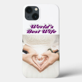 13 Funda para iPhone morada con foto de esposa