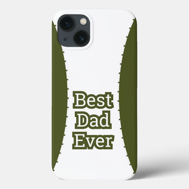 Funda De Case-Mate Para iPhone Funda para iPhone Olive Green Best Dad Ever (Reverso)