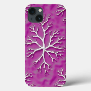 13 Funda para iPhone Orgánica Morada con Textura Artí