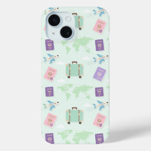 15 Funda para iPhone Pastel Travel Accessories Doodle