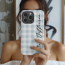 15 Pro Funda para iPhone Personalizada a Cuadros Sr y Sra