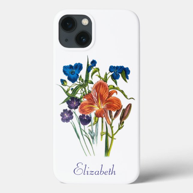 Funda De Case-Mate Para iPhone Funda para iPhone personalizada con Tradescantia y (Reverso)