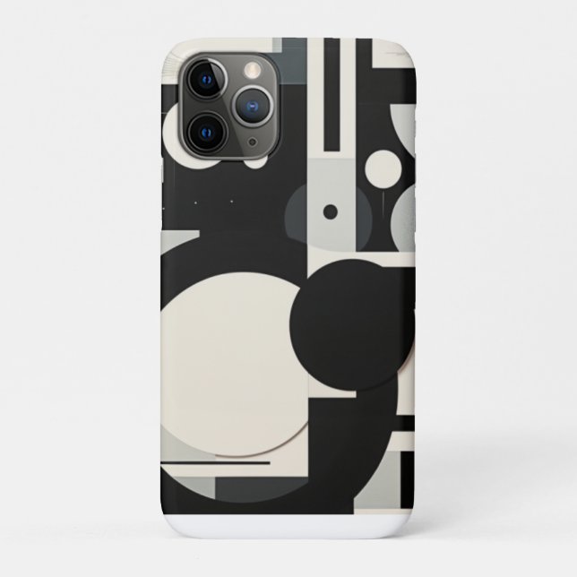 Funda De Case-Mate Para iPhone Funda para Iphone Retro en Blanco y Negro (Reverso)