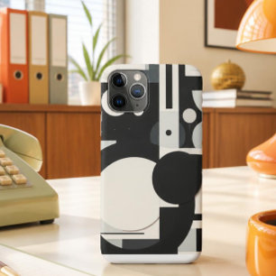 11 Pro Funda para Iphone Retro en Blanco y Negro