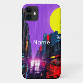 11 Funda para iPhone Retrospectiva Ciudad Lluviosa Ur