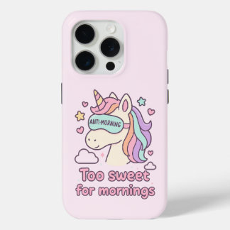 15 Pro Funda para iPhone Rosa Anti-Mañana Unicornio