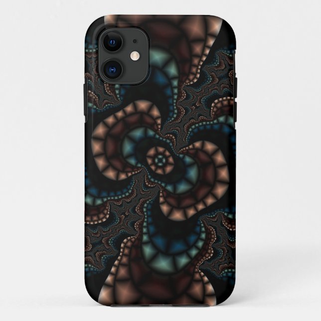 Funda De Case-Mate Para iPhone Funda para Iphone Teal Rose (Reverso)