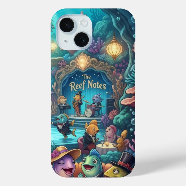 Funda De Case-Mate Para iPhone Funda para iPhone The Reef Notes Underwater Band  (Reverso )