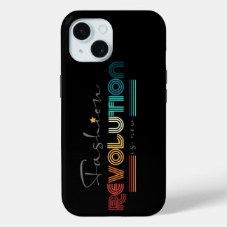 15 Funda para iPhone tipográfica retro de Fashion Rev