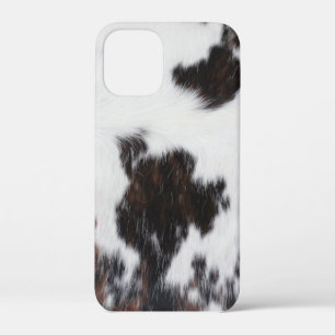 Funda para iPhone - Vaqueta Blanca Marrón Negro