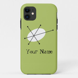 11 Funda para iPhone vertical 'Nombre' Dazzle Green