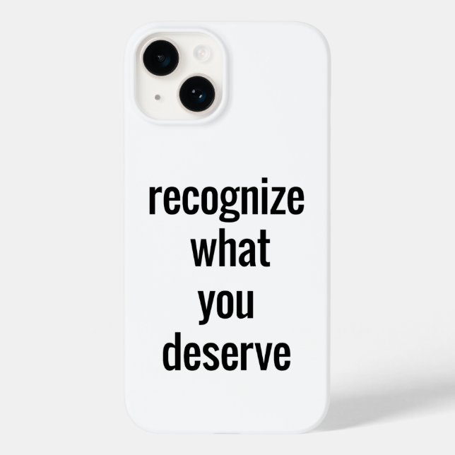 Funda De Case-Mate Para iPhone Funda para iPhone What You Deserve (Reverso )