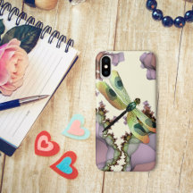 Funda para iPhone X de Fall Dragonfly