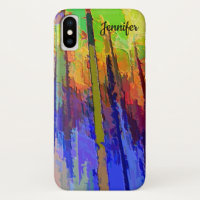 funda para iPhone X en un diseño de árbol abstract