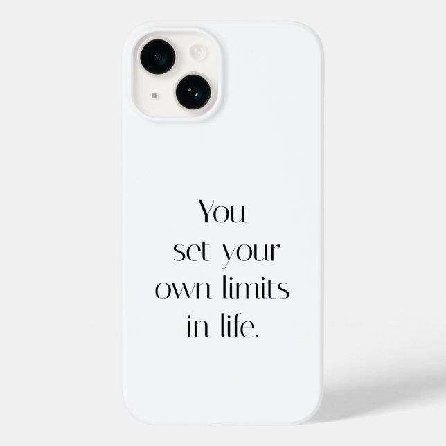 Funda De Case-Mate Para iPhone Funda para iPhone Your Own Limits (Reverso )