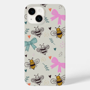 iPhone 14 De Case-Mate Funda para teléfono Abejas Ocupadas y Lazos