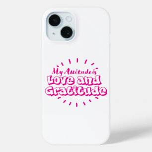 iPhone 15 Funda para teléfono celular de amor y gratitud