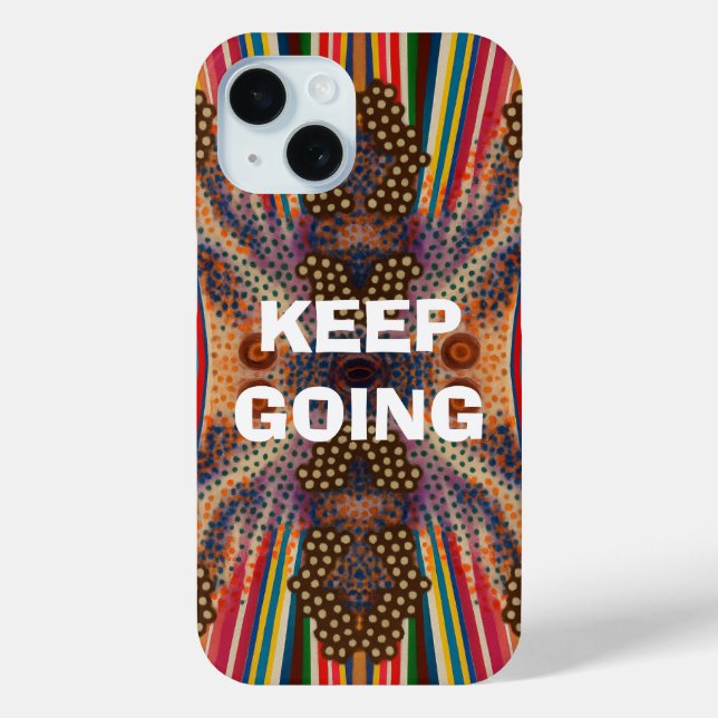 Funda De Case-Mate Para iPhone Funda para teléfono celular motivadora «Sigue adel (Reverso )