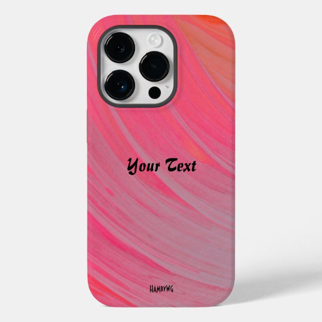 Funda De Case-Mate Para iPhone Funda para teléfono celular Pink Swirl HAmbyWG (Reverso )