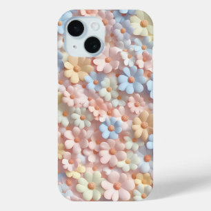 iPhone 15 Funda para Teléfono con Floral de Daisies en Paste