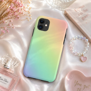 iPhone 11 Funda para teléfono con gradiente de arcoíris past