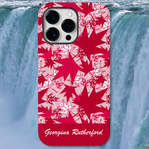 Funda Para iPhone 14 Pro Max De Case-Mate Funda para teléfono con hojas de arce sobre fondo 