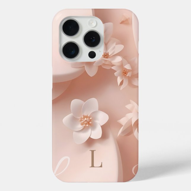 Funda De Case-Mate Para iPhone Funda para teléfono con letra L minimalista – Esté (Reverso )