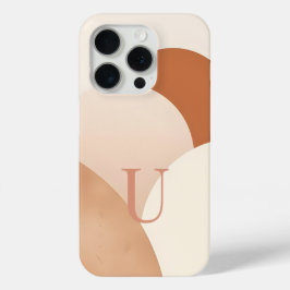 iPhone 15 Pro Funda para teléfono con letra U minimalista – Esté