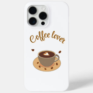 iPhone 15 Pro Max Funda para teléfono de amante del café   Funda de 