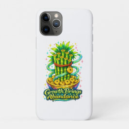 iPhone 11 Pro Funda para teléfono de bambú afortunado Prosperida