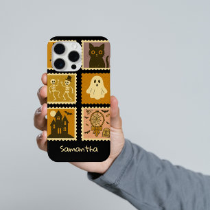 iPhone 15 Pro Max Funda para teléfono de calabaza de Halloween   Reg