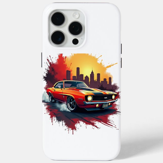 Funda De Case-Mate Para iPhone Funda para teléfono de coche muscular con burnout  (Reverso )