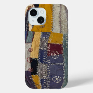 iPhone 15 Funda para teléfono de colcha loca antigua
