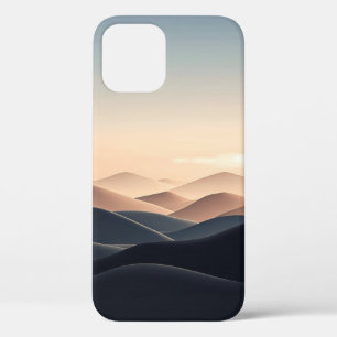 iPhone 12 Funda para teléfono de colinas minimalistas en cap