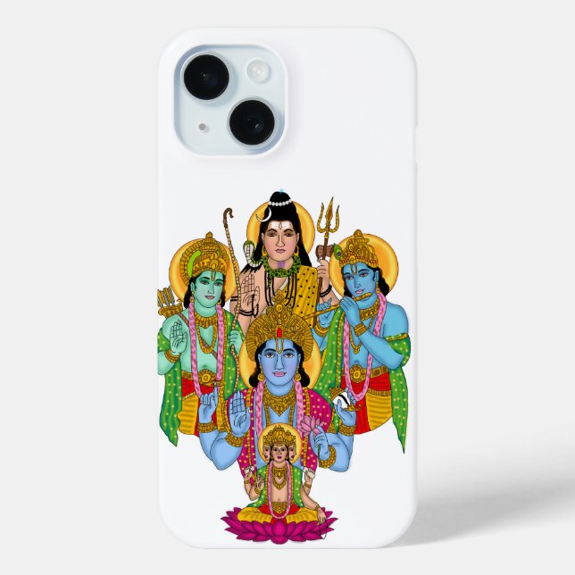 Funda De Case-Mate Para iPhone Funda para teléfono de dioses hindúes (Reverso )