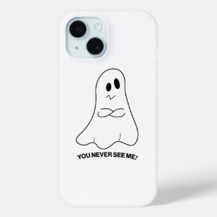 iPhone 15 Funda para teléfono de fantasma sarcástico – Nunca