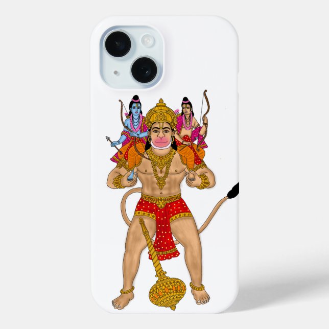Funda De Case-Mate Para iPhone Funda para teléfono de Hanuman (Reverso )