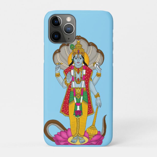 Funda De Case-Mate Para iPhone Funda para teléfono de Lord Vishnu (Reverso)