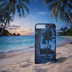 iPhone 8 Plus/7 Plus Funda para teléfono de Noche Tropical en Palm Beac