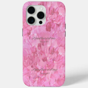 iPhone 15 Pro Max Funda para teléfono de peonía rosa: un amigo ama